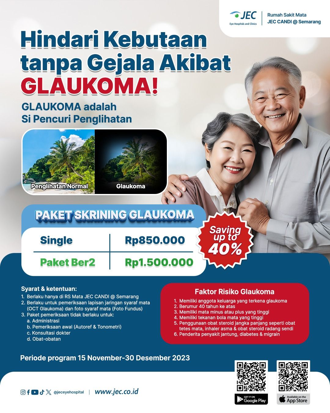 Paket Skrining Glaukoma Rumah Sakit Mata Jec